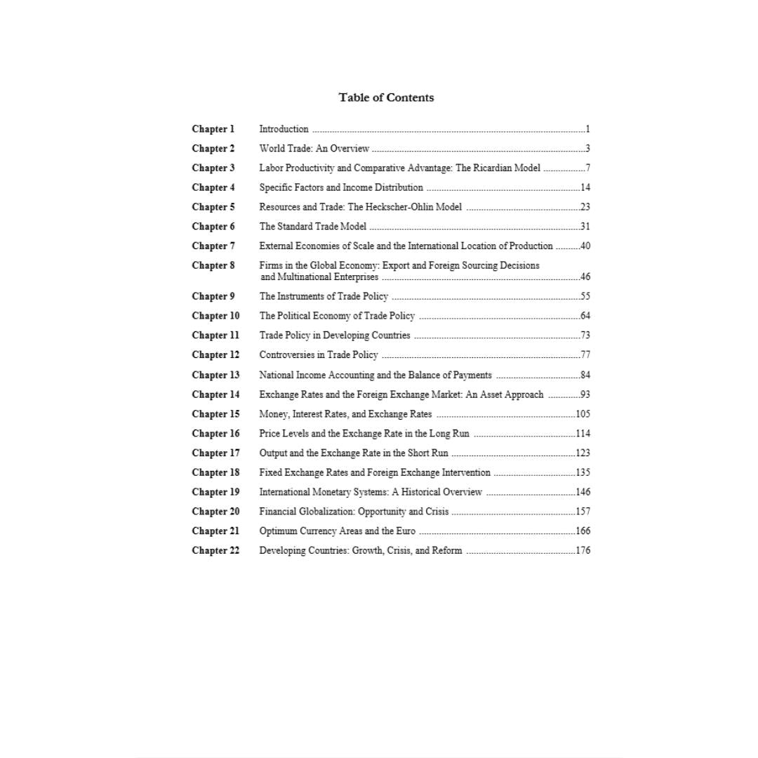 Solution Manual For International Economics: Theory and Policy, 12th Edition By Krugman-StudyWithSyasil