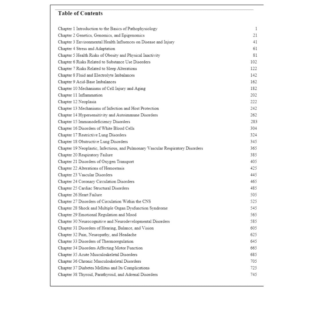 Test Bank For Pathophysiology-Concepts of Human Disease, 1st Edition By Sorenson-StudyWithSyasil