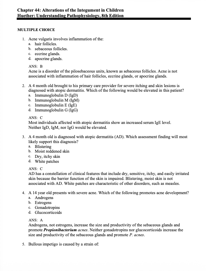 Test Bank Understanding Pathophysiology 8th by Huether and Kathryn McCance - StudyWithSyasil