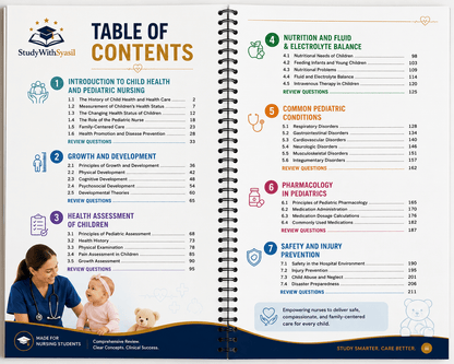 Essentials of Pediatric Nursing Study Guide – Spiral-Bound-StudyWithSyasil