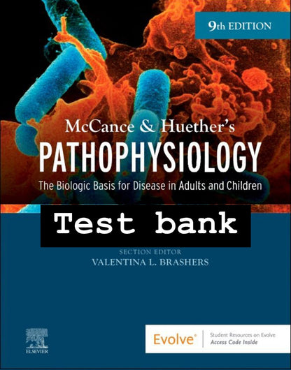 Pathophysiology, 9th Edition by McCance – Test Bank-StudyWithSyasil