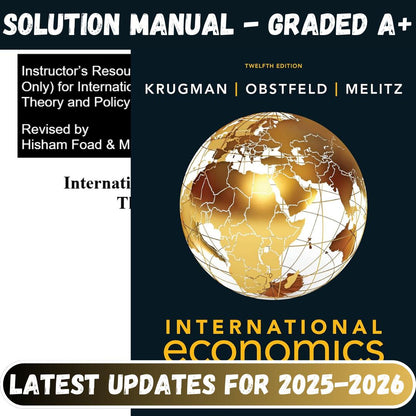 Solution Manual For International Economics: Theory and Policy, 12th Edition By Krugman-StudyWithSyasil