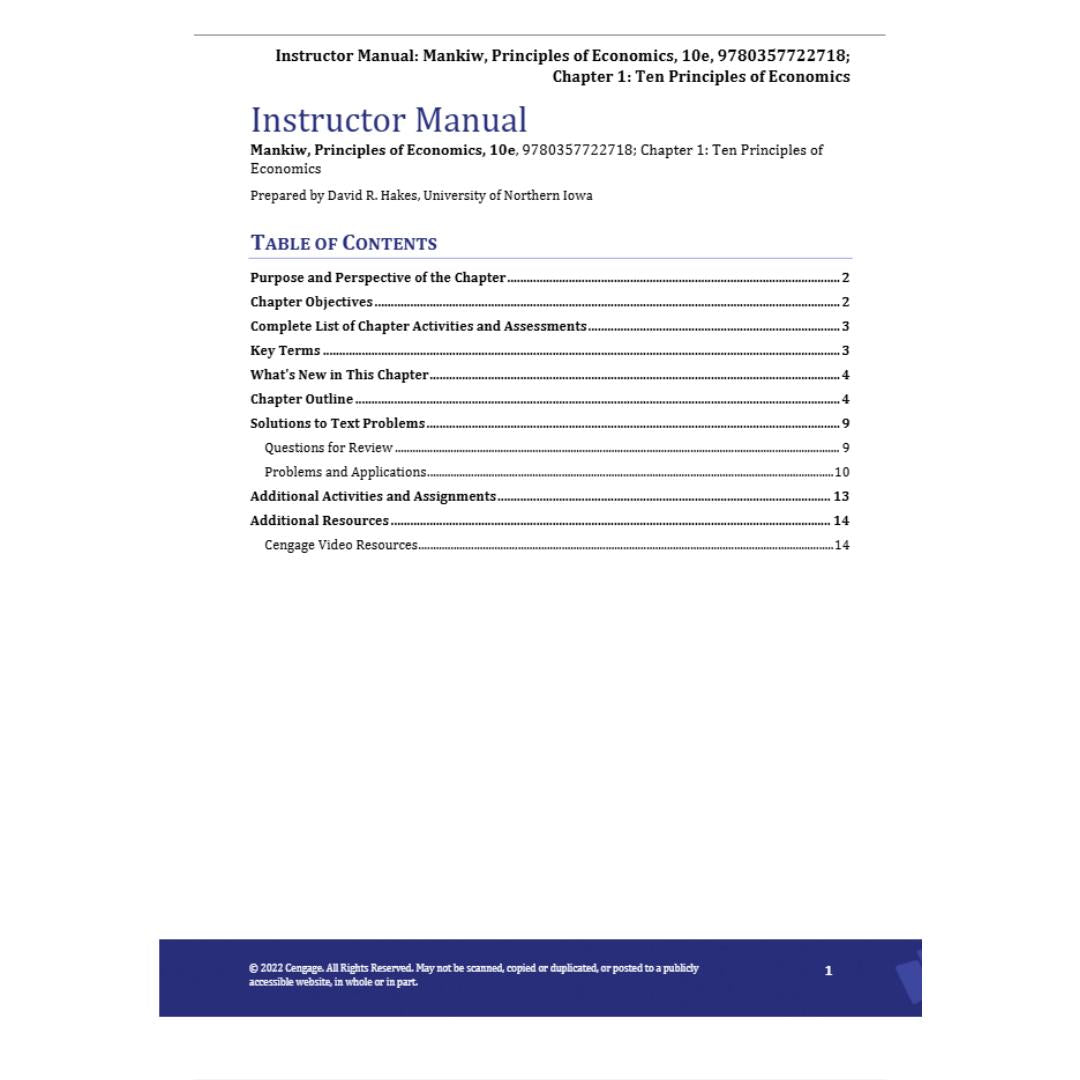 Solution Manual For Principles of Economics 10th Edition By Mankiw-StudyWithSyasil