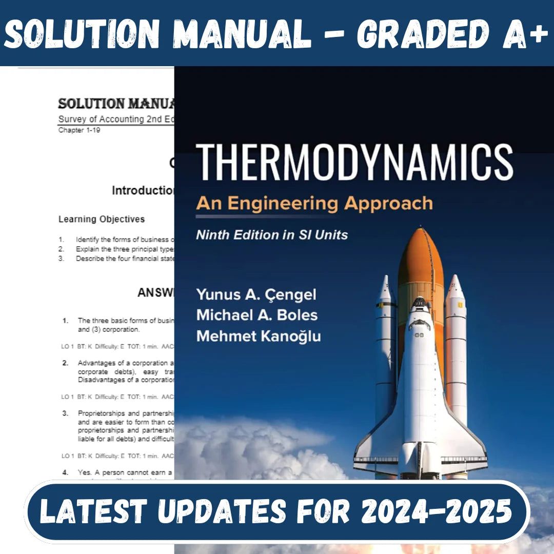 Solution Manual for Thermodynamics An Engineering Approach 10th Edition by Cengel-StudyWithSyasil