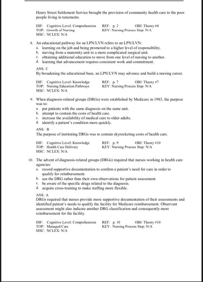 TEST BANK FOR FUNDAMENTAL CONCEPTS AND SKILLS FOR NURSING 6TH EDITION BY WILLIAMS.-StudyWithSyasil