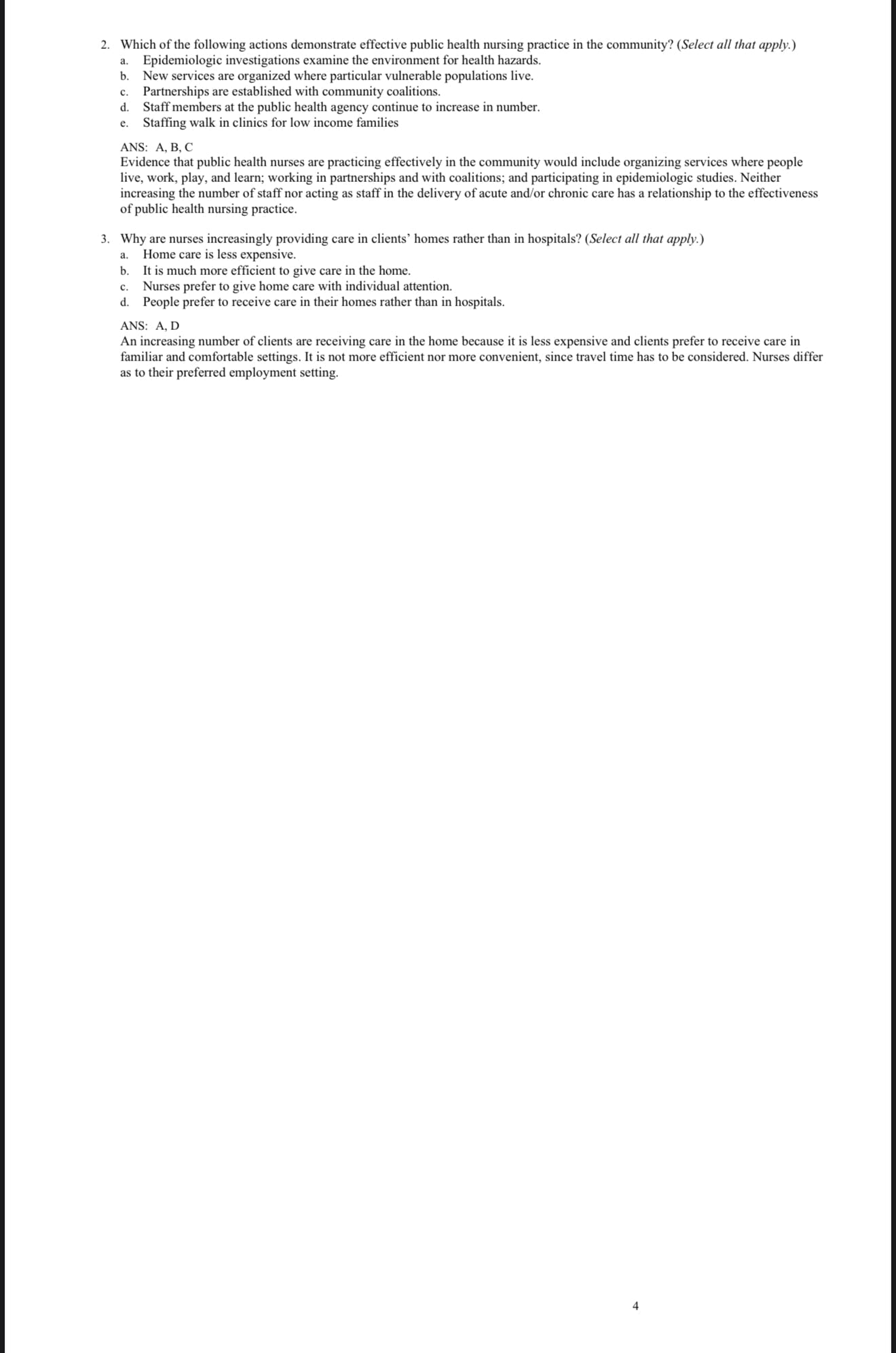 TEST BANK Foundations for Population Health in Community/Public Health Nursing, 6th Edition-StudyWithSyasil
