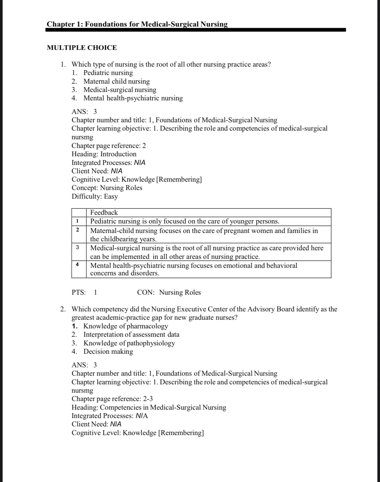 Test Bank Davis Advantage for Medical-Surgical Nursing: Making Connections to Practice, 3rd Edition by Janice J. Hoffman and Nancy J. Sullivan-StudyWithSyasil