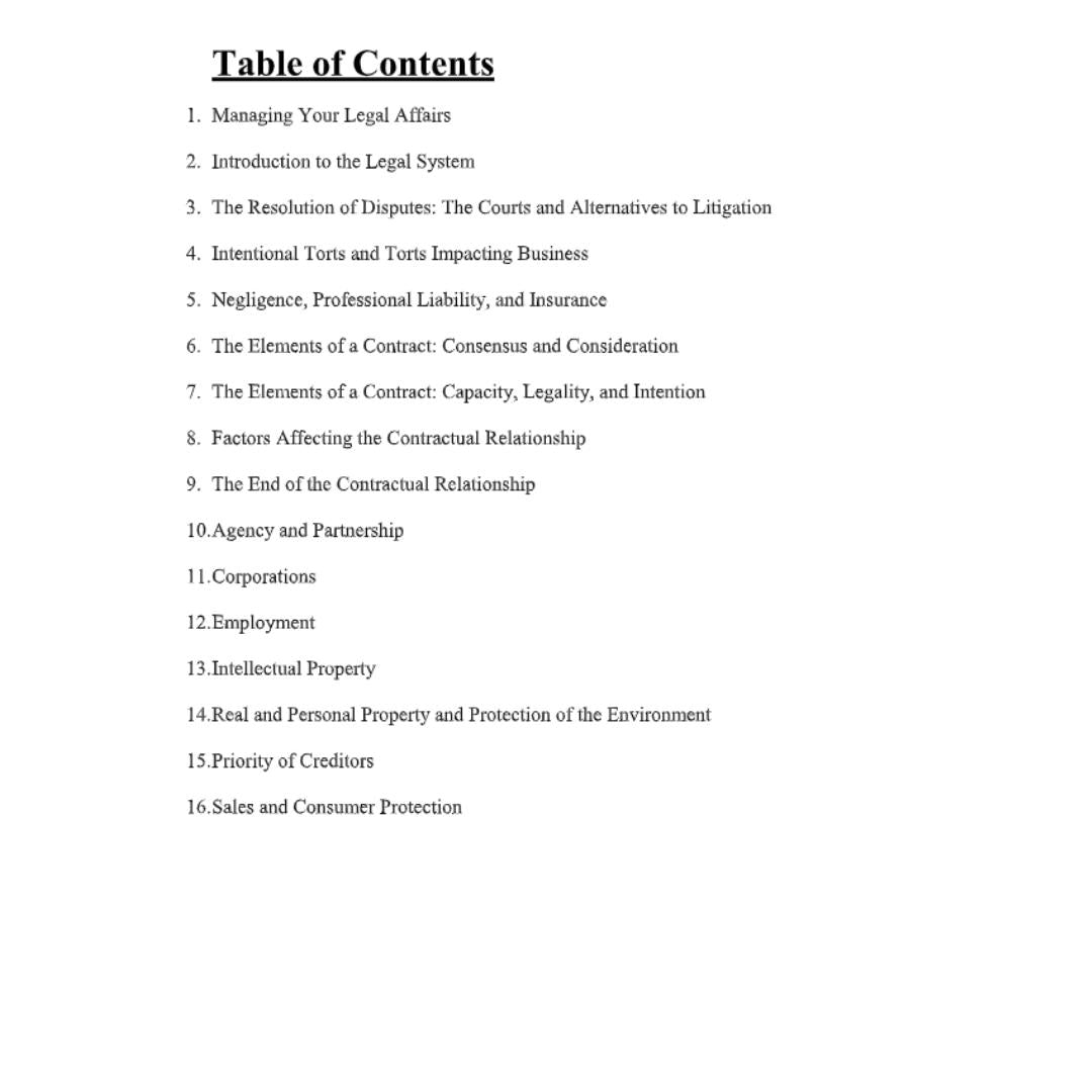 Test Bank For Business Law in Canada 13th Edition By Yates-StudyWithSyasil