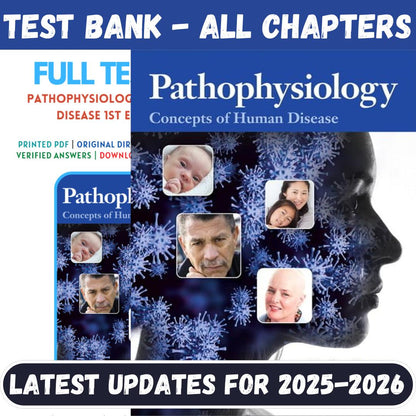 Test Bank For Pathophysiology-Concepts of Human Disease, 1st Edition By Sorenson-StudyWithSyasil