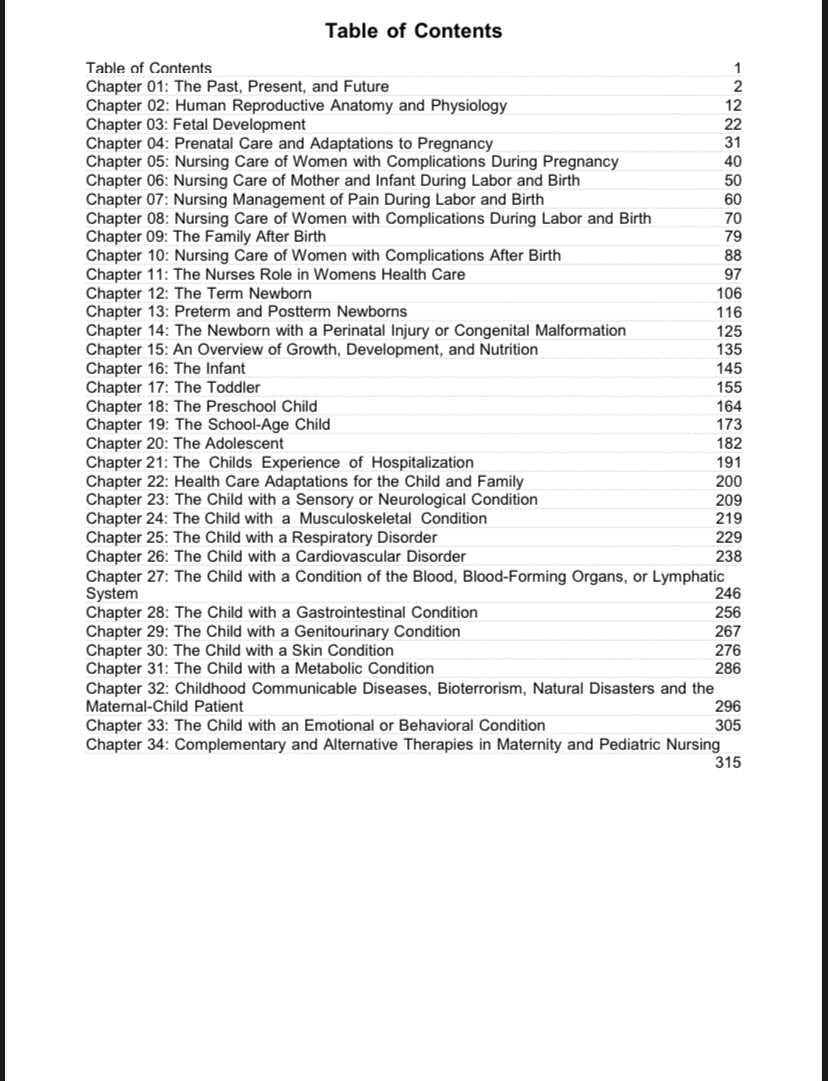 Test Bank - Introduction to Maternity and Pediatric Nursing 7th edition by Leifer-StudyWithSyasil