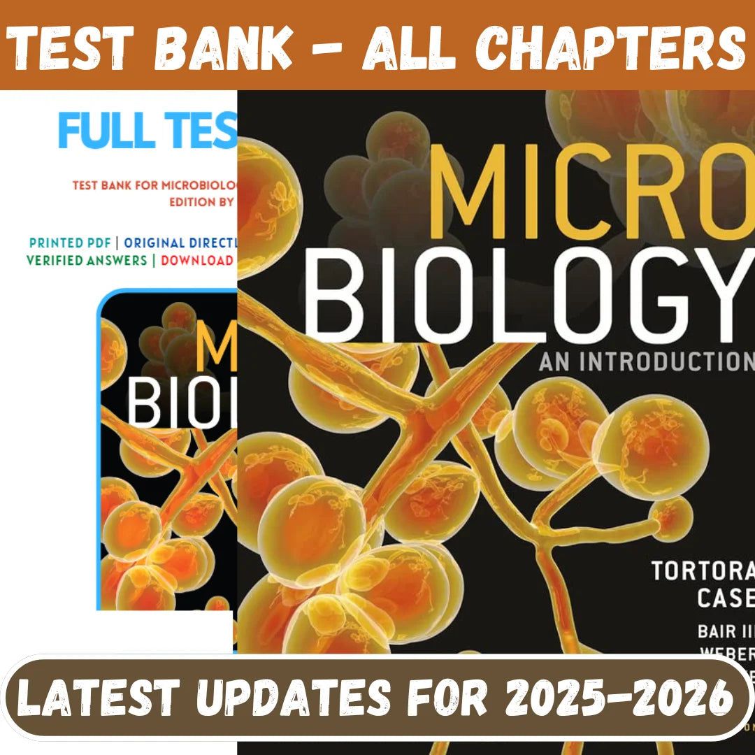 Test Bank for Microbiology An Introduction, 14th Edition by Gerard J. Tortora-StudyWithSyasil
