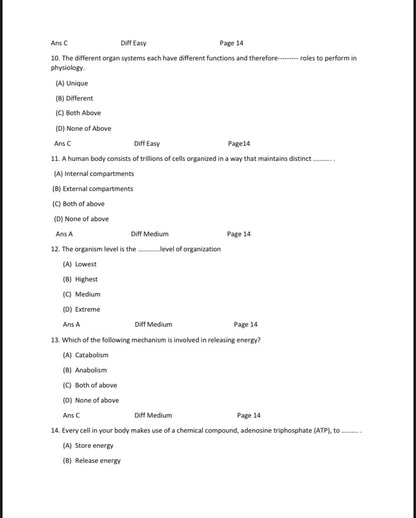 Test bank Anatomy and Physiology openstax 1st Edition by Gordon Betts-StudyWithSyasil