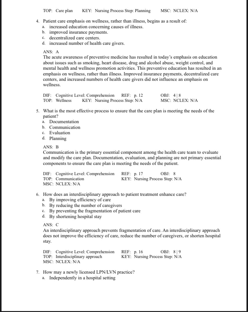 Test bank Foundation of Nursing, 9th Edition by Cooper-StudyWithSyasil