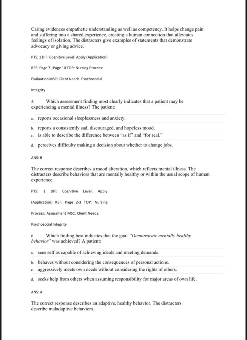 Test bank Foundations of Mental Health Care 8th Edition by Morrison-Valfre-StudyWithSyasil