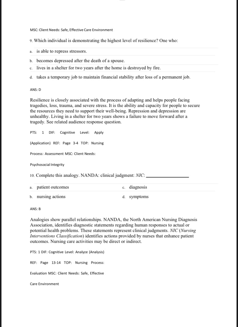 Test bank Foundations of Mental Health Care 8th Edition by Morrison-Valfre-StudyWithSyasil