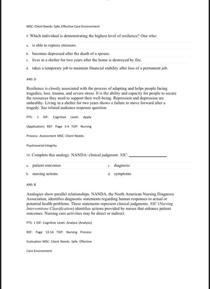 Test bank Foundations of Mental Health Care 8th Edition by Morrison-Valfre-StudyWithSyasil