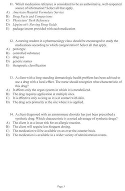 Abrams’ Clinical Drug Therapy Rationales for Nursing Practice 11th Edition Geralyn Frandsen Test Bank - StudyWithSyasil