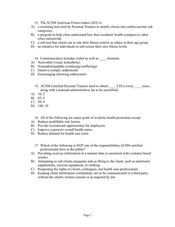 ACSM’s Health-Related Physical Fitness Assessment Manual Fifth Edition Test Bank - StudyWithSyasil