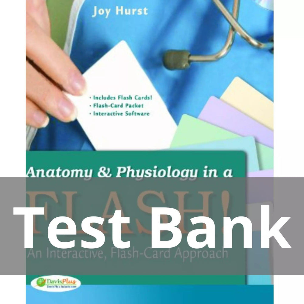 Anatomy And Physiology In A Flash! Book and Flash Cards An Interactive Flash-card Approach Test Bank