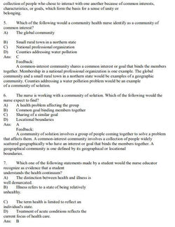Community and Public Health Nursing 10th Edition Rector Test Bank - StudyWithSyasil
