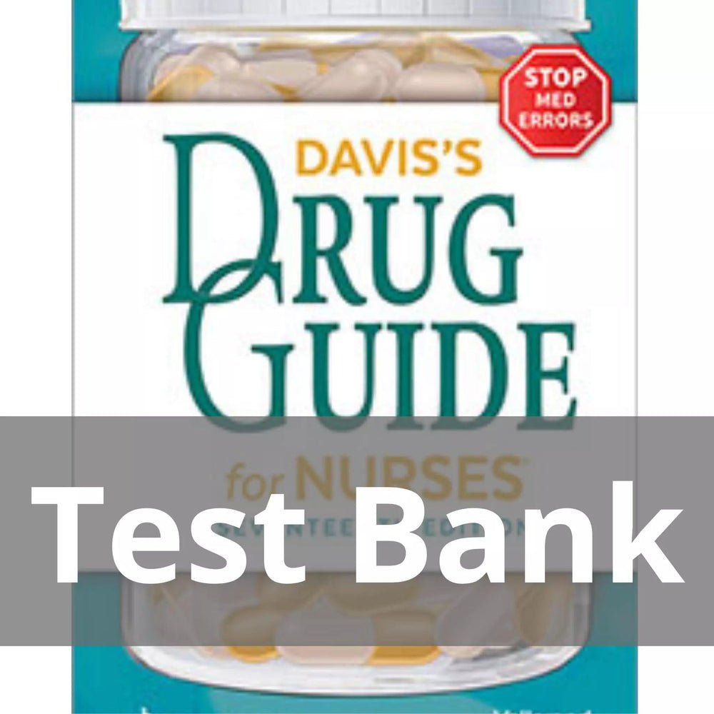 Davis’s Drug Guide For Nurses 17th April Hazard Vallerand Test Bank