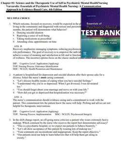 Essentials of Psychiatric Mental Health Nursing 4th Edition Varcarolis Nursing Test Bank - StudyWithSyasil