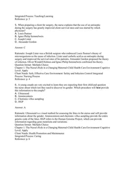 Introductory Maternity & Pediatric Nursing 5th Edition Test Bank - StudyWithSyasil