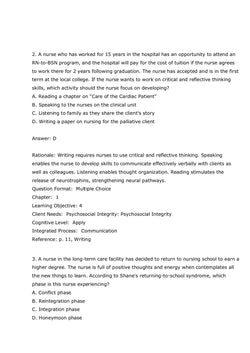 Leddy & Pepper’s Professional Nursing 10th Edition Lucy J. Hood Test Bank - StudyWithSyasil