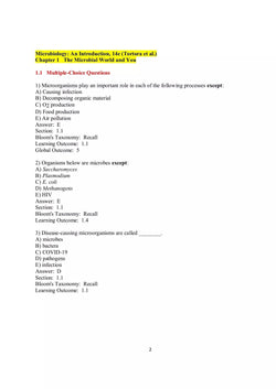Microbiology An Introduction 14th edition Gerard J. Tortora Test Bank - StudyWithSyasil