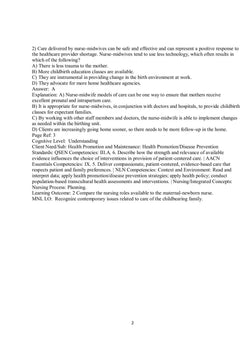 Olds’ Maternal-Newborn Nursing & Women’s Health Across the Lifespan 11th Edition Test Bank - StudyWithSyasil