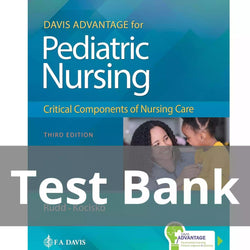 Pediatric Nursing Critical Components of Nursing Care 3rd Edition Kathryn Rudd Test Bank - StudyWithSyasil