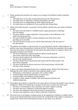 Pediatric Nursing Critical Components of Nursing Care 3rd Edition Kathryn Rudd Test Bank - StudyWithSyasil