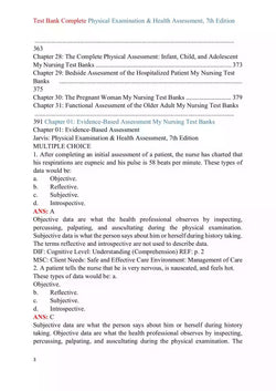Physical Examination and Health Assessment 7th Edition Test Bank - StudyWithSyasil