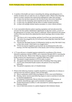 Porth’s Pathophysiology Concepts of Altered Health States 9th Edition Sheila Test Bank - StudyWithSyasil