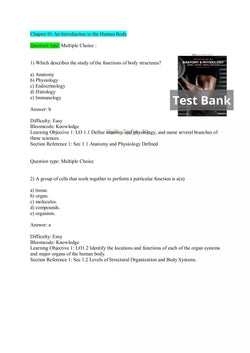 Principles of Anatomy and Physiology 16th Edition by Gerard J. Tortora Test Bank - StudyWithSyasil