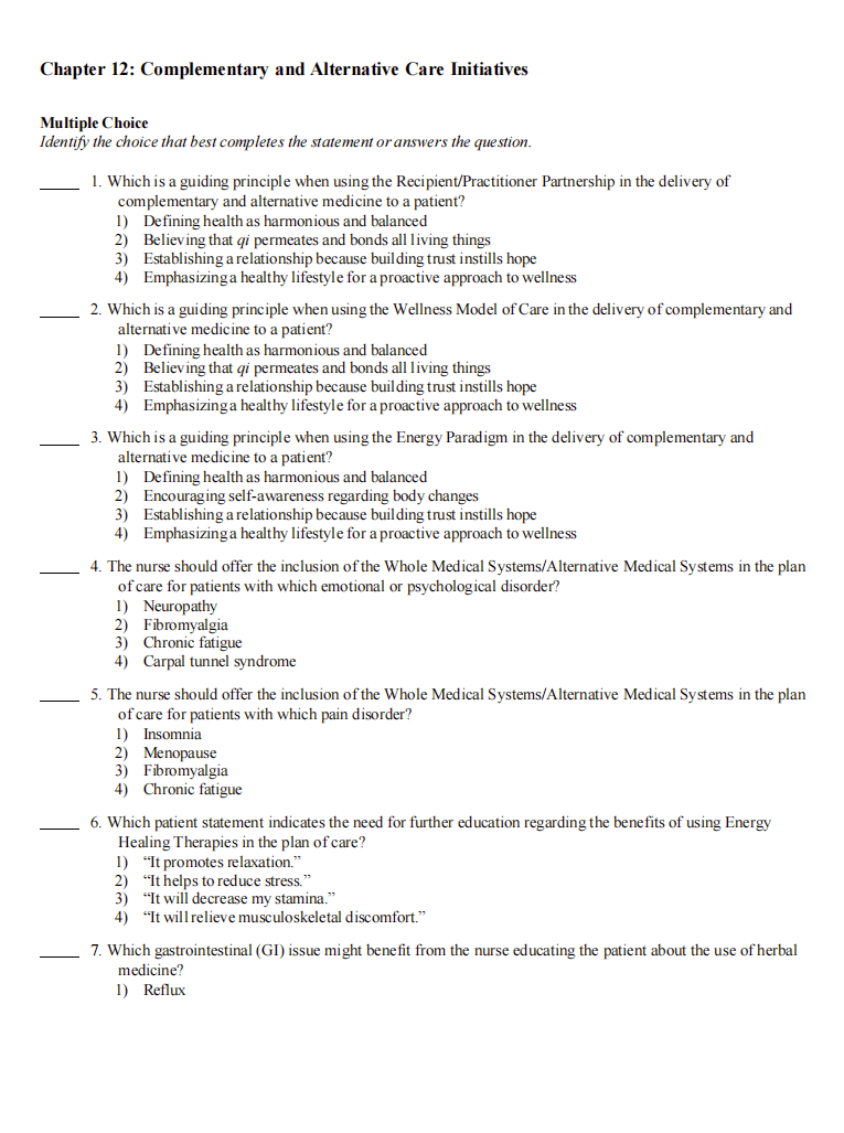 Test Bank Davis Advantage for Medical-Surgical Nursing: Making Connections to Practice 3rd Edition - StudyWithSyasil