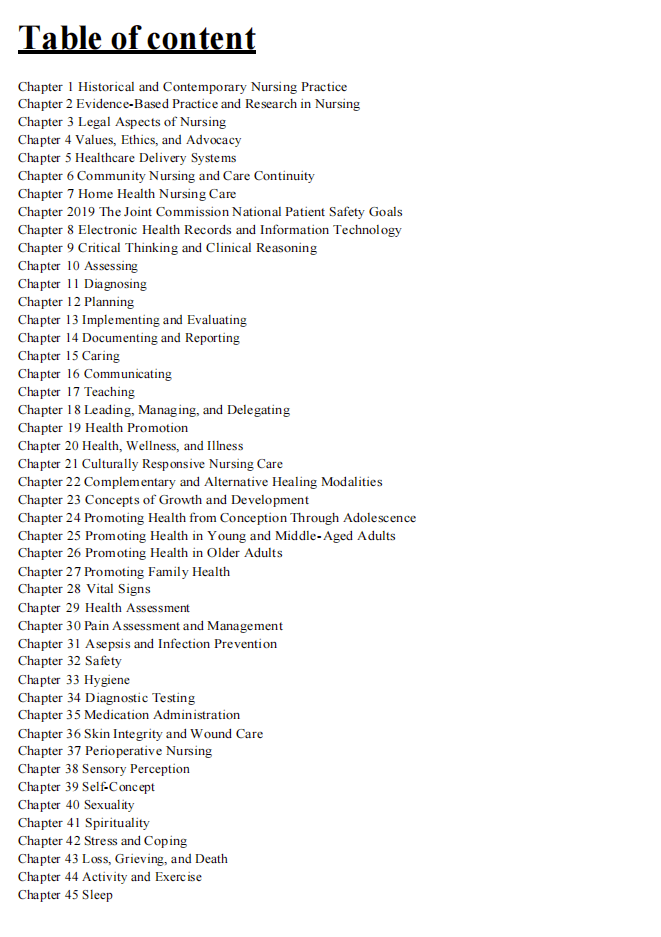 Test Bank Kozier & Erb’s Fundamentals of Nursing 11th Edition - StudyWithSyasil