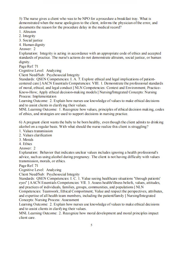 Test Bank Kozier & Erb’s Fundamentals of Nursing 11th Edition - StudyWithSyasil
