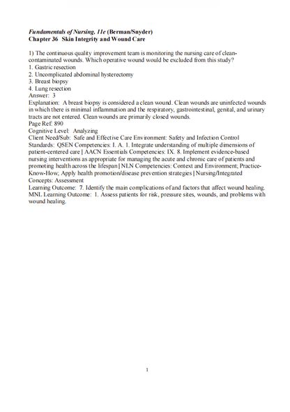Test Bank Kozier & Erb’s Fundamentals of Nursing 11th Edition - StudyWithSyasil
