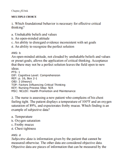 Test Bank Medical-Surgical Nursing: Concepts & Practice 5th Edition by Stromberg - StudyWithSyasil