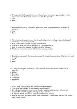 The Evidence-Based Practitioner Applying Research to Meet Client Needs Test Bank - StudyWithSyasil